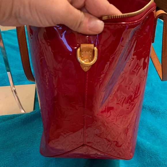 🌸Vintage Louis Vuitton Vernis Bellevue GM red🌸 - Picture 9 of 11